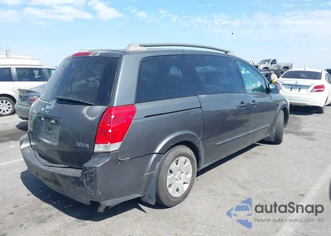 2006 Nissan Quest 3.5 from USA, damaged, VIN 5N1BV28U96N119783